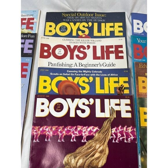Boys' LIfe Magazine 1988 11 Issues Missing October All in G to VG Condition - Picture 3 of 4